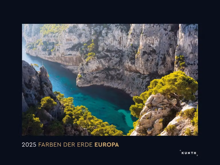 Calendario da parete 2025, "Colori della Terra" - Europa, formato grande