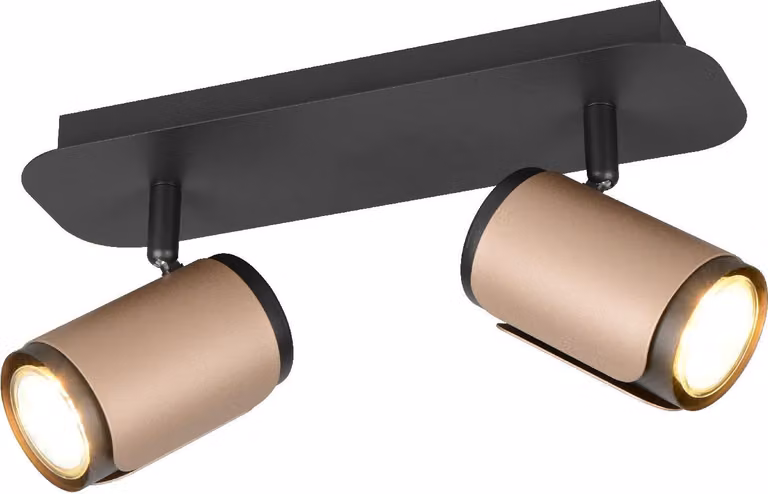 Lampada da soffitto, plafoniera, caffè, regolabile, H 16 cm