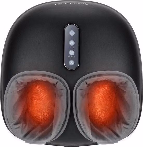Apparecchio di massaggi Shiatsu per i piedi con calore rilassante, terapia di massaggio profonda, multi livelli, compressione di aria