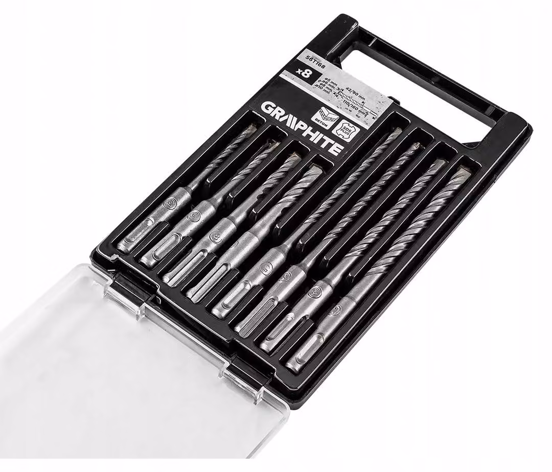 Punte per calcestruzzo SDS Plus a doppia elica 5/6/8/10 lunghezza 110mm 160mm NEO 8 pz