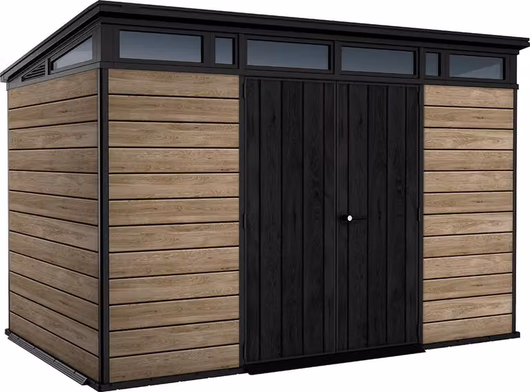 KETER Pent Signature Casetta da giardino orizzontale 11x7, 342 x 226 x 216 cm, frassino KETER 259823