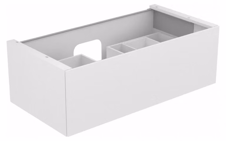 KEUCO EDITION 11 Meuble sous-lavabo pour lavabos à encastrer, 1 tiroir frontal, 1050x350x535mm, 31251110000, 31251110000