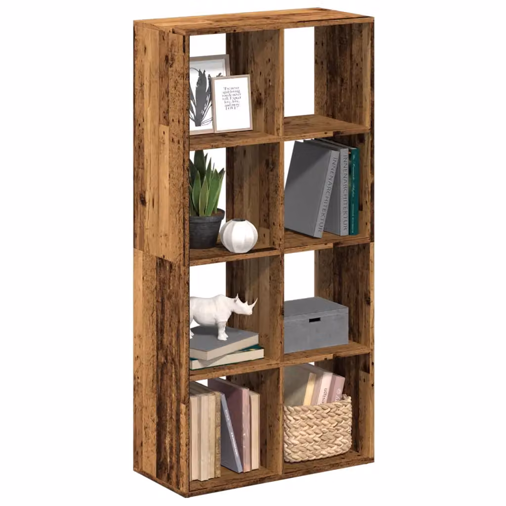 Libreria Divisorio Moderna vidaXL in Legno e MDF Marrone L: 69,5 cm, P: 29 cm, H: 137,5 cm
