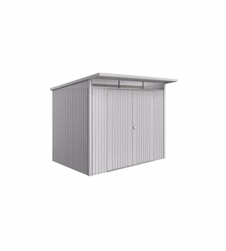 Biohort Casetta da giardino AvantGarde A5 ECO metallo argento 260x220 cm