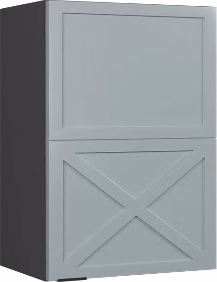 Pensile da cucina moderno Vicco Fame-Line Blu-grigio chiaro/Antracite L: 50 cm – 1
