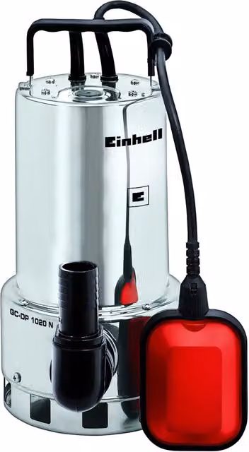 Elettropompa ad immersione Einhell GC-DP 1020 N da 1000 W in acciaio inox color argento