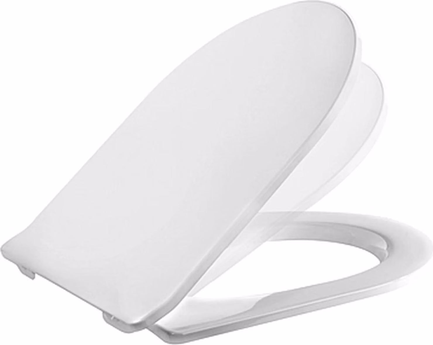 MKW Dario FL Sedile WC con coperchio con cerniera metallica, bianco, 1 pz.