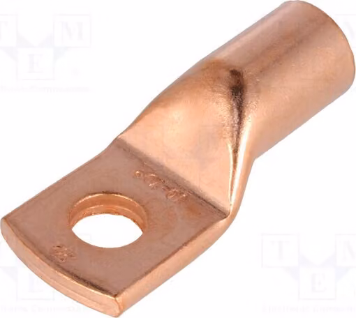 2 connettori a anello per cavi coassiali da 70 mm², con morsetto M10, per cavi KM70/10, non isolati