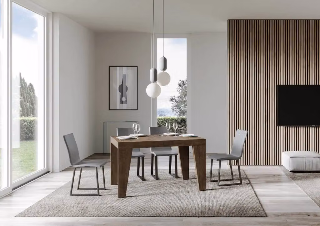Tavolo allungabile moderno Naxy Premium GIORDANOSHOP colore noce, L/P/H: 140/400 x 90 x 77 cm – 2