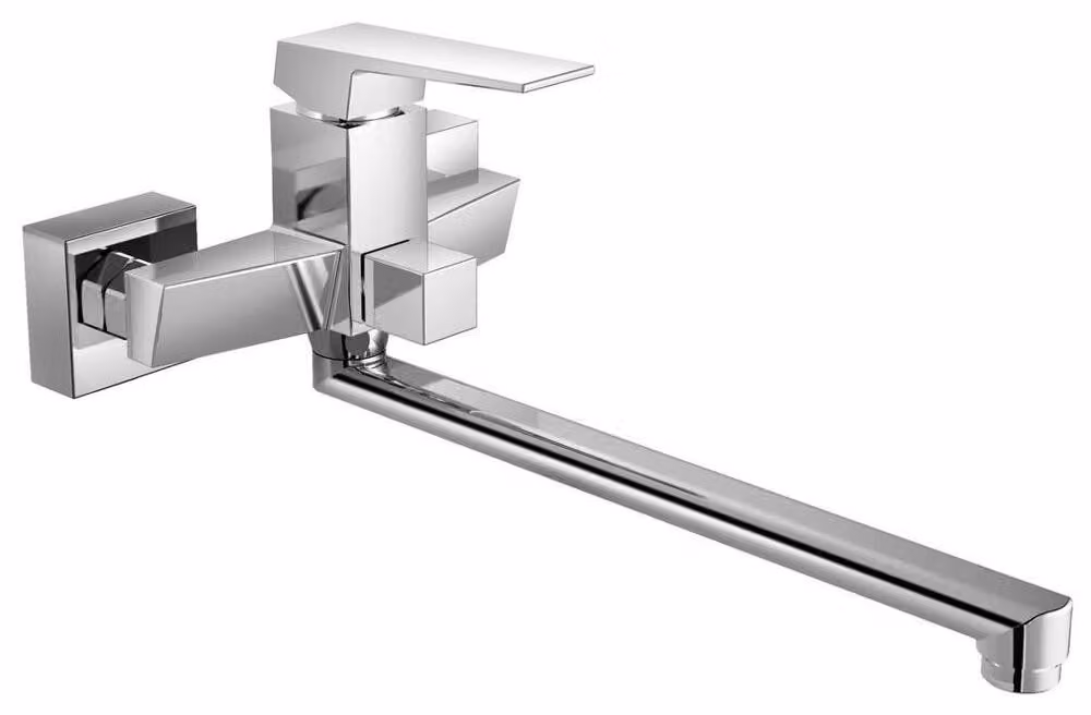 Rubinetto per lavabo/vasca a parete RITMO, cromo