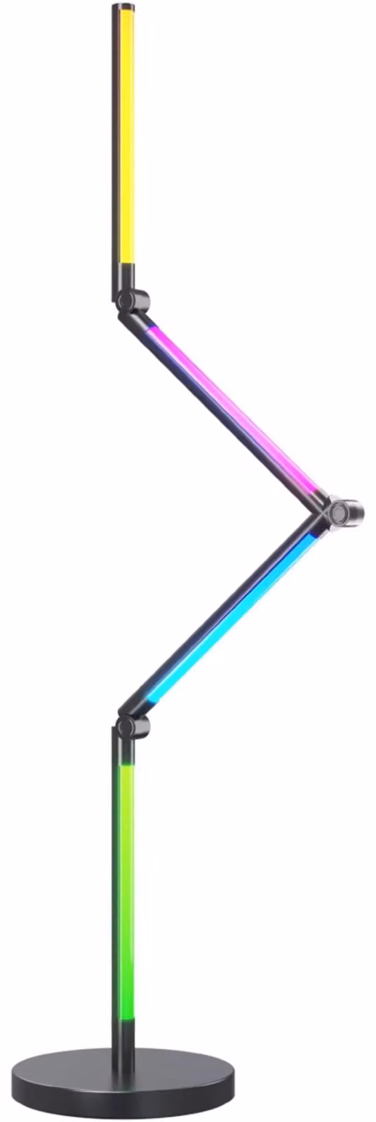 Lampada da pavimento/parete LED RGB-IC intelligente Calex Gaming, Wi-Fi, Bluetooth, 12W, dimmerabile, luce bianca e colorata, 140 cm, compatibile con Google Assistant e Alexa, Classe energetica F