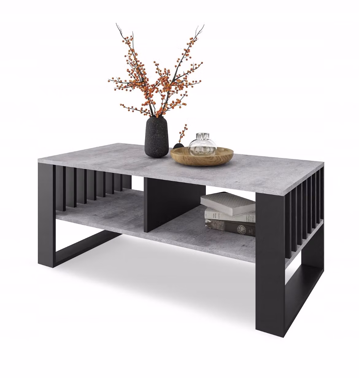 Tavolino moderno per il soggiorno 50 x 90 cm, LOFT Coffee Table, finto cemento