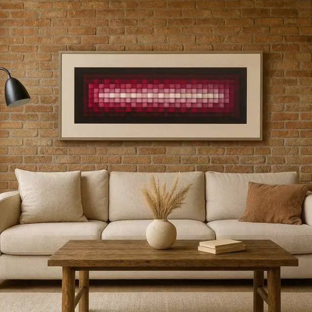Quadro 3D da parete Pixel2 120x50 cm design moderno | Duzzle