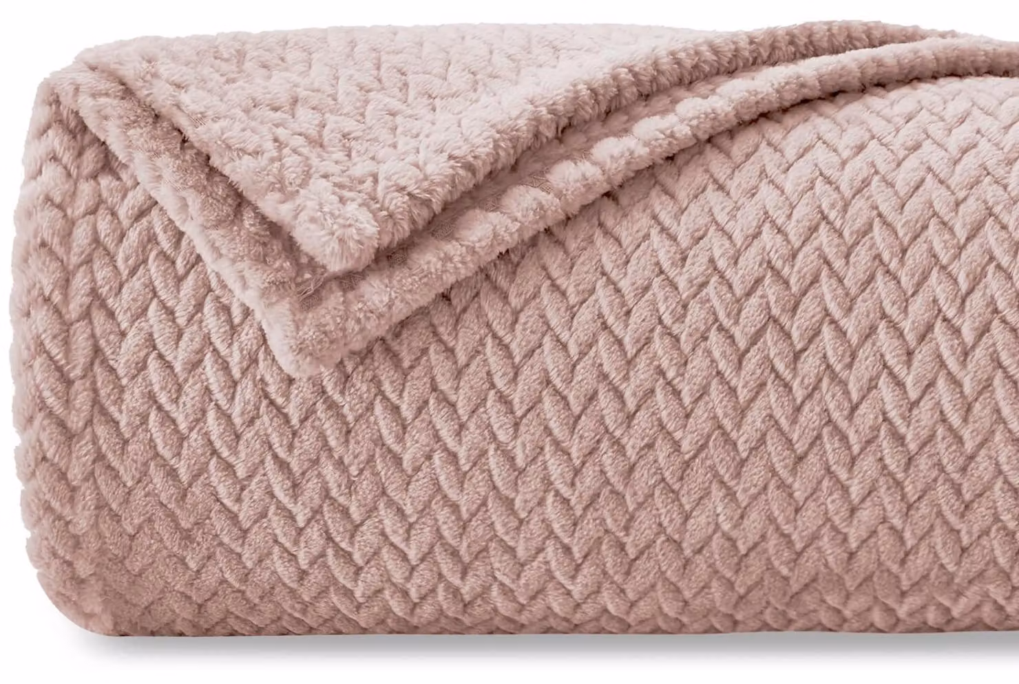 Solidchoice - Piumone in pile extra morbido, 270 x 230 cm, rosa