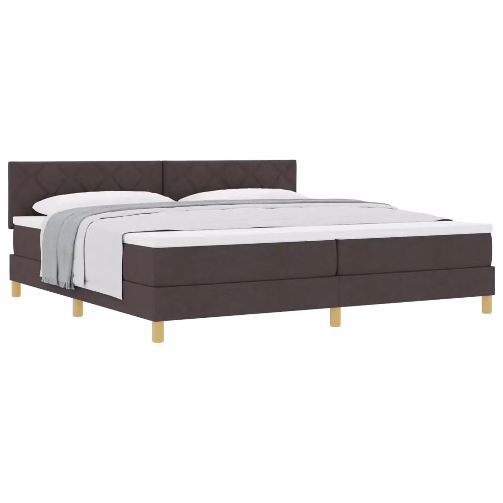 Letto ibrido moderno vidaXL con cassetti in tessuto marrone L/P/H: 200 x 200 x 28 cm – 2