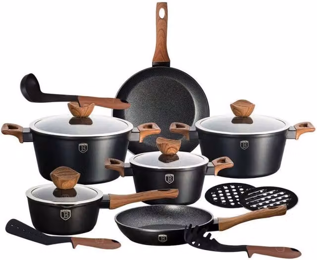 Berlinger haus BH-1537 Forest Line Set di pentole in granito da 15 pezzi
