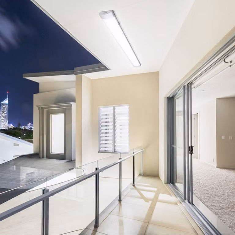 Jopassy LED a prova di umidità plafoniere bianco neutro officina plafoniera garage 150cm 48W