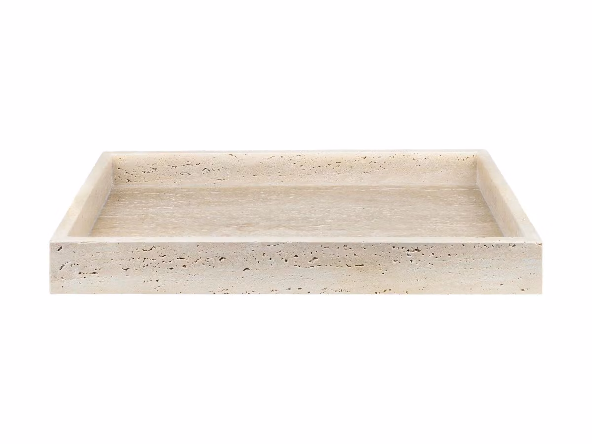 Travertine Vassoio Grande - Linen