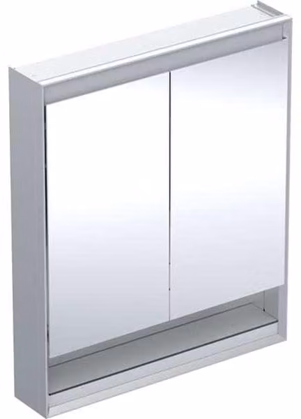 Geberit ONE armoire de toilette avec ComfortLight, 2 portes, montage apparent, avec niche, 75x90x15cm, 505.832.00.1, 505.832.00.1