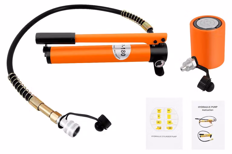 Cric idraulico manuale - capacità 20 tonnellate - serbatoio da 350 cc