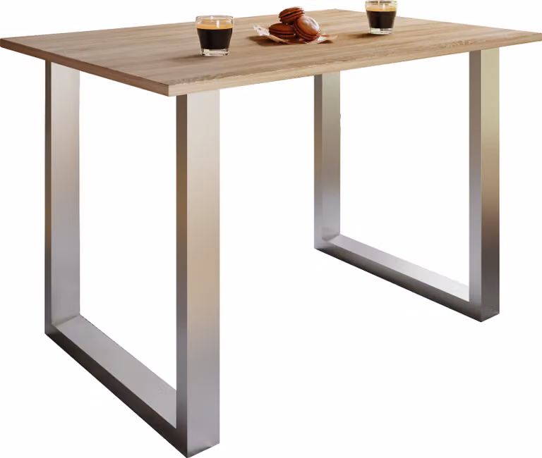 Tavolo da pranzo in legno Premium | H. 76 x W. 80 x D. 50 cm | Tavolo da cucina Tavolo da pranzo Xona U