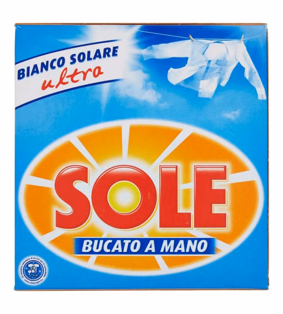 Sole Detersivo Bucato a Mano Polvere 380g Marsiglia Efficace Macchie