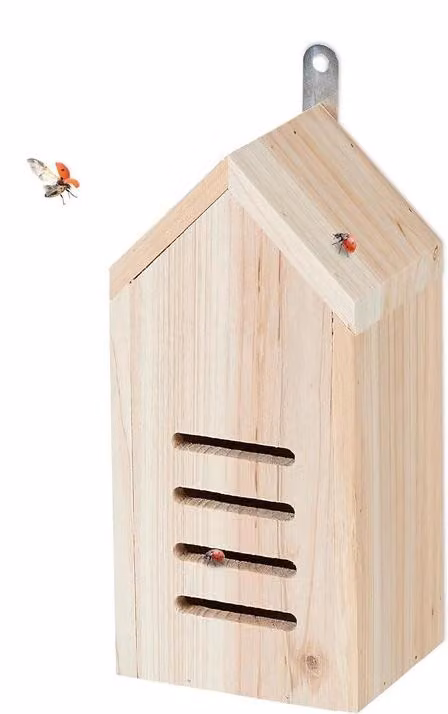 Hotel per insetti da appendere in giardino - legno non trattato - design naturale
