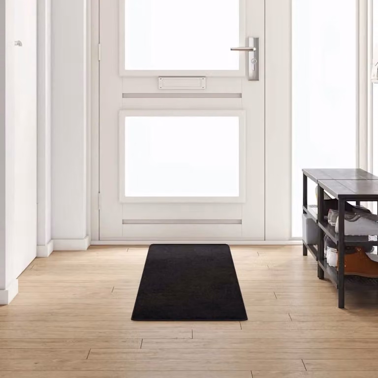 Runner in moquette vidaXL nero, moderno e antiscivolo, 100% polipropilene, L: 250 cm, P: 50 cm