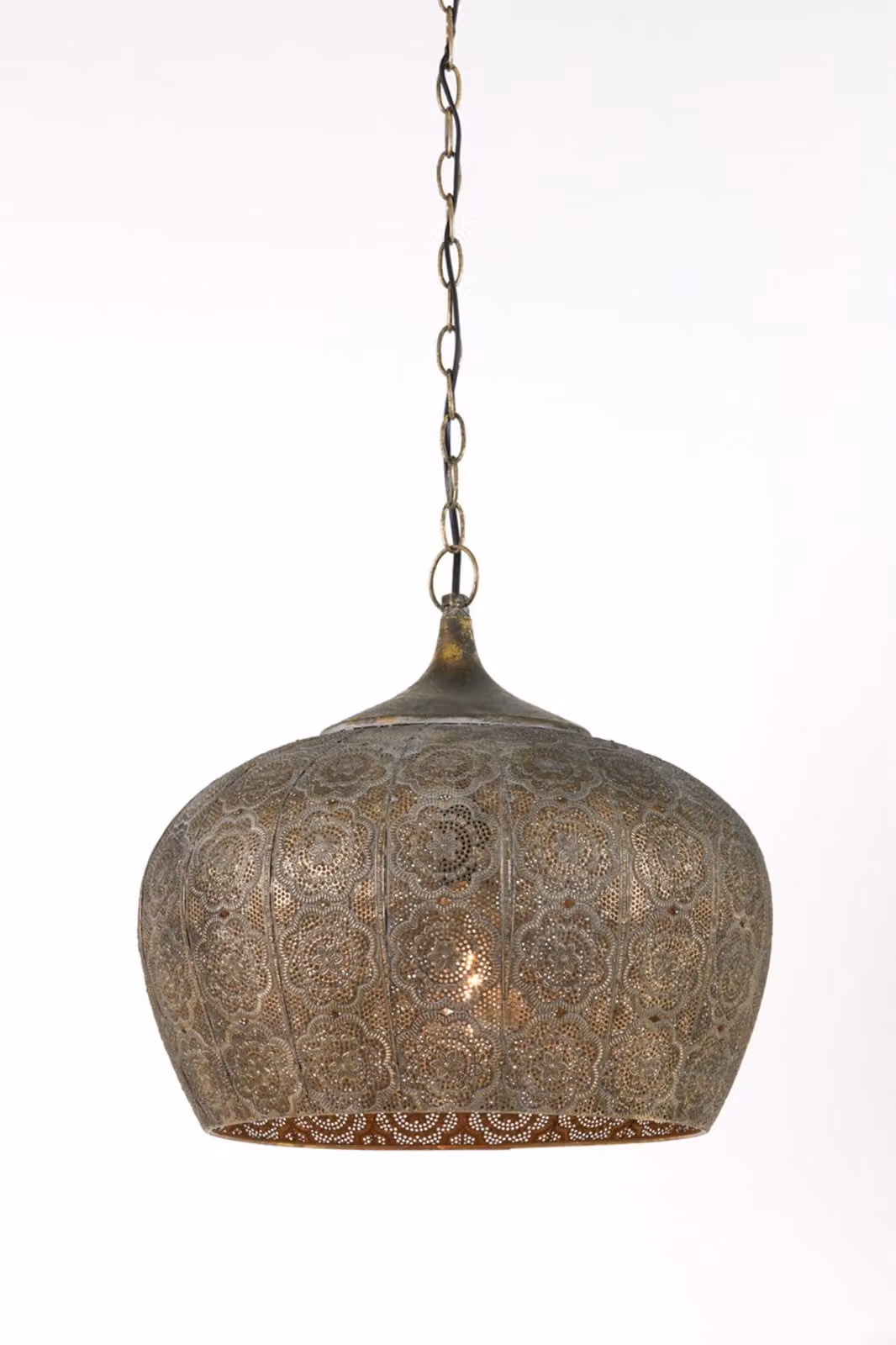 Lampada a sospensione - marrone - Emine - metallo - E27 - 3084456 - Light & Living
