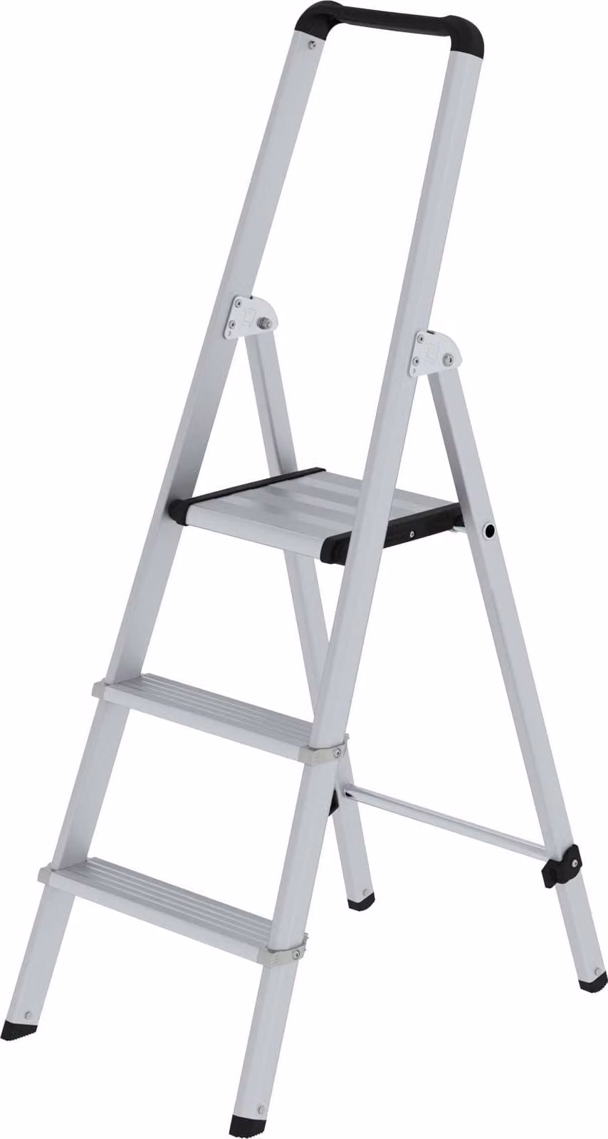 Scaletta ML, accesso unilaterale, alluminio anodizzato, 3 gradini