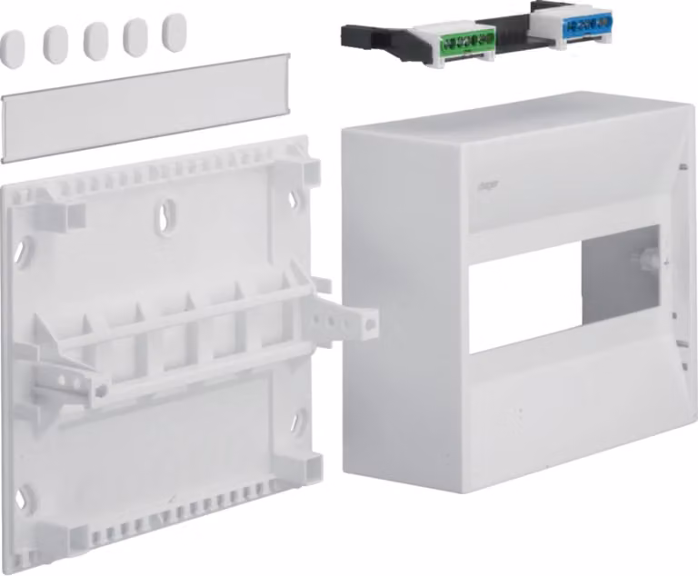 Hager Minidistributore, Gamma, 10PLE, IP30, 1xPE, 1xN, 1 pz.