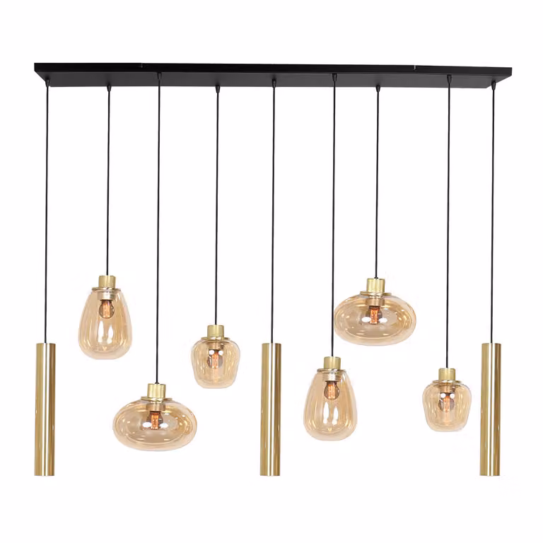 Lampada a sospensione - ottone - Reflexion -  vetro metallo - lampada di design - E27_GU10 - 3797ME - Steinhauer