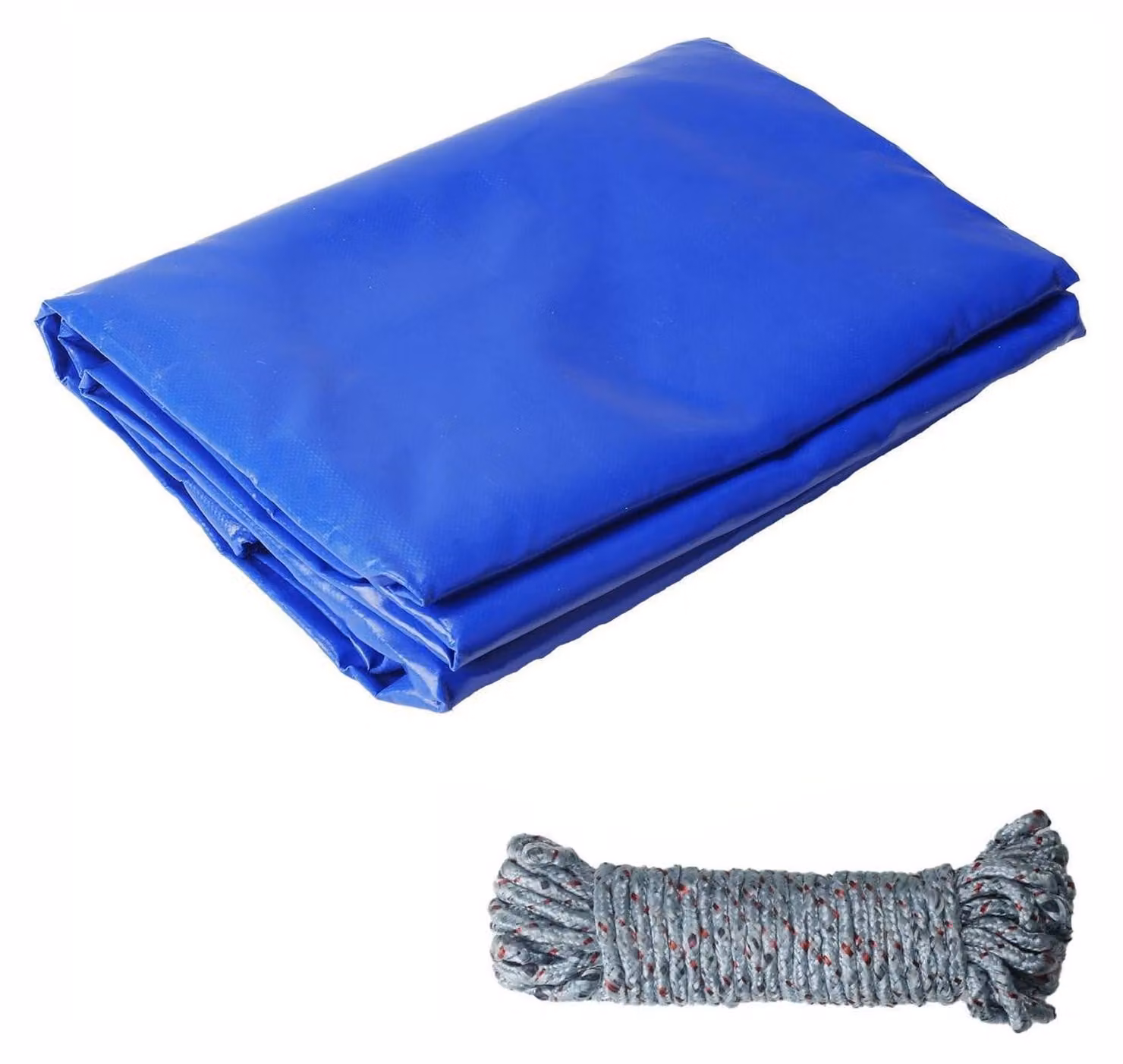 Telo di copertura in PVC blu, dimensioni 3x4 metri, con occhielli, impermeabile e con protezione UV