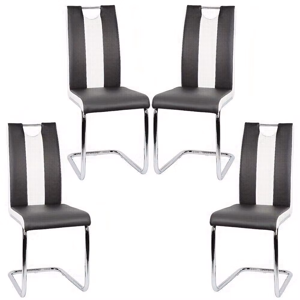Sedia da pranzo - Sedia - Sedia a conchiglia - Sedia da sala da pranzo - Sedia per mangiare - Design ergonomico - Rivestita in ecopelle