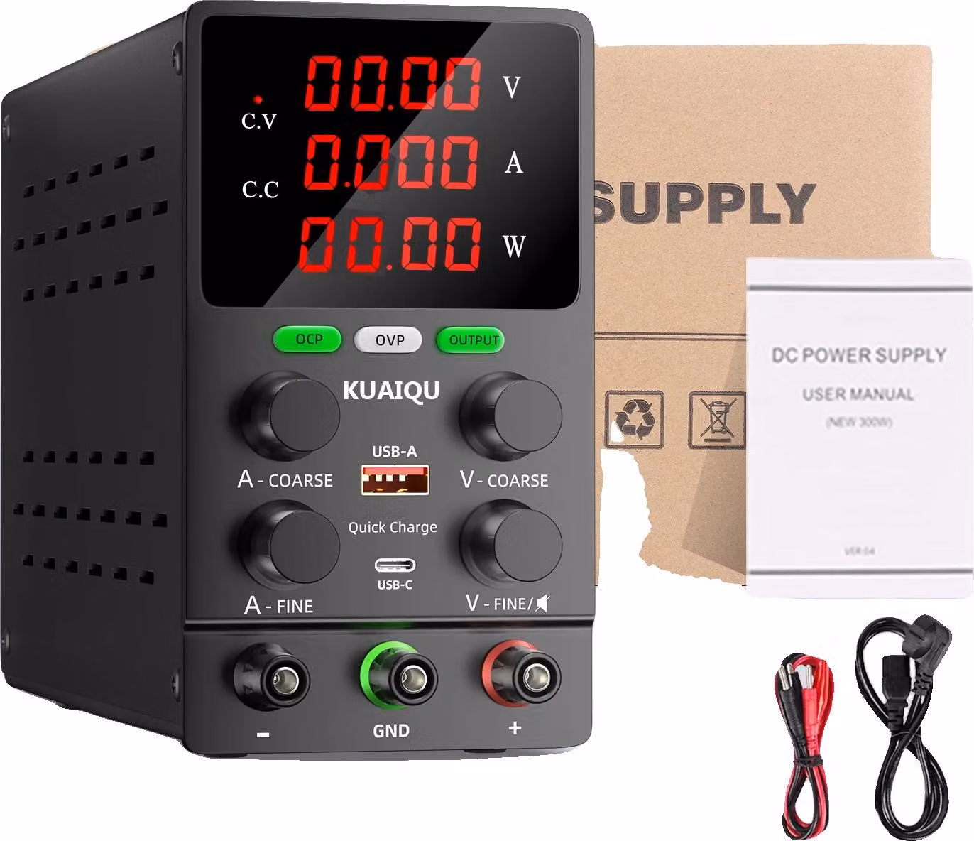 Alimentatore da laboratorio regolato, tensione regolabile, display ad alta precisione, versione migliorata-b, 220V-e, 60V 5A 300W-a