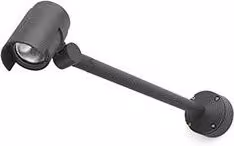 Lampada a muro Faro Barcelona FOC 2 nera con LED regolabile per giardino e terrazza