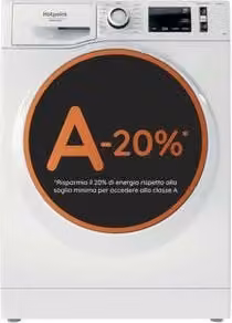 Lavatrice a libera installazione a carica frontale Hotpoint Ariston: 9,0 kg, - NG98W IT 869991680500