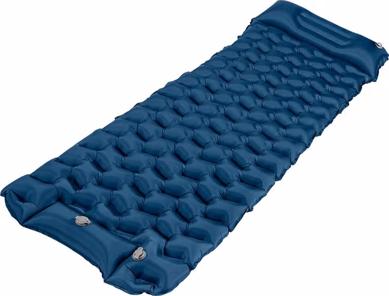 Materasso gonfiabile da campeggio 190 x 60 x 5 cm con borsa di trasporto