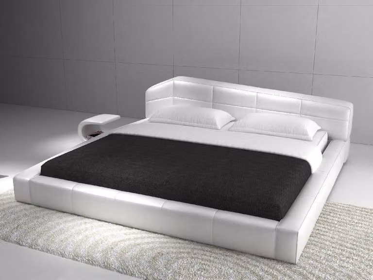 Modernes Hotel Gestell Schlaf Zimmer Luxus Leder Design Bett Doppel Betten Ehe