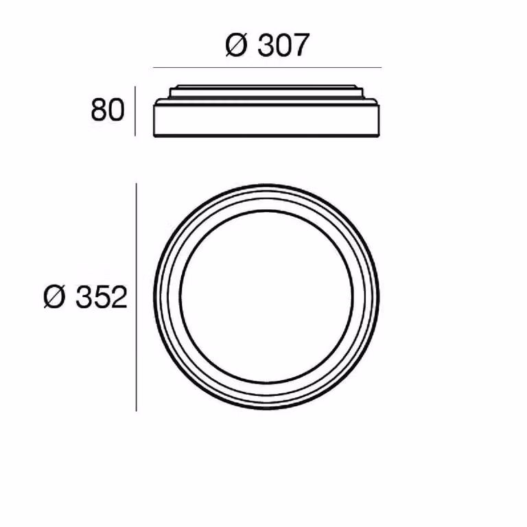 Linea Light Applique da parete a LED Iside, dimmerabile, Nero, Soggiorno / Sala da pranzo, Metallo, Moderno, Applique a LED