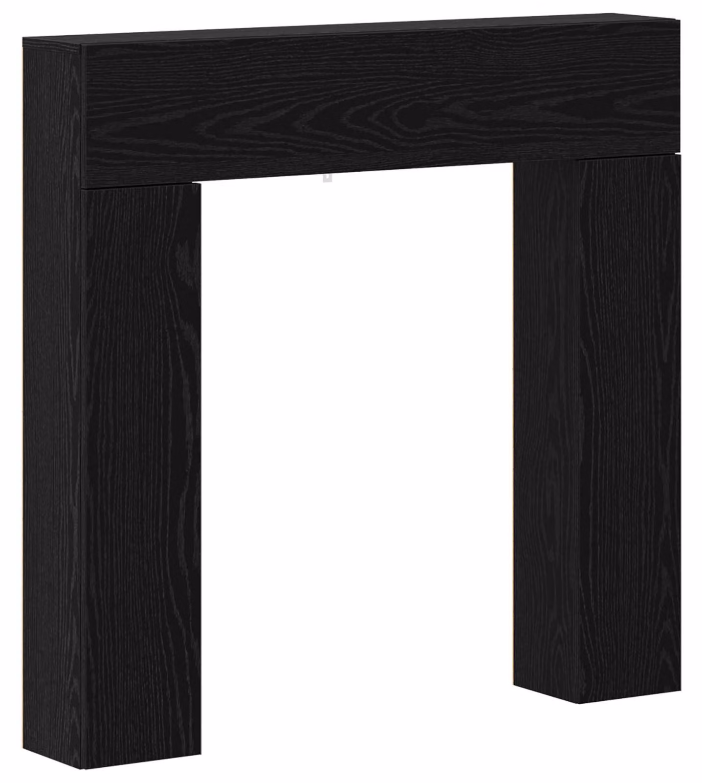 Cornice per camino, finitura effetto legno di quercia, dimensioni 102 x 18 x 100,5 cm