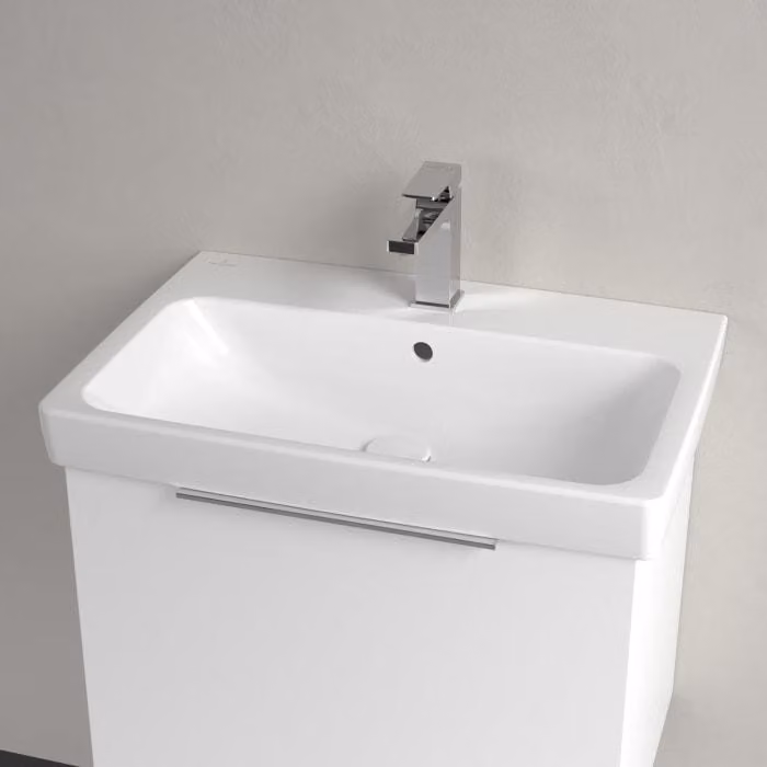 Villeroy & Boch 4A8765T2 WT, serie Architectura, lavabo rettangolare, dimensioni 650x445 mm