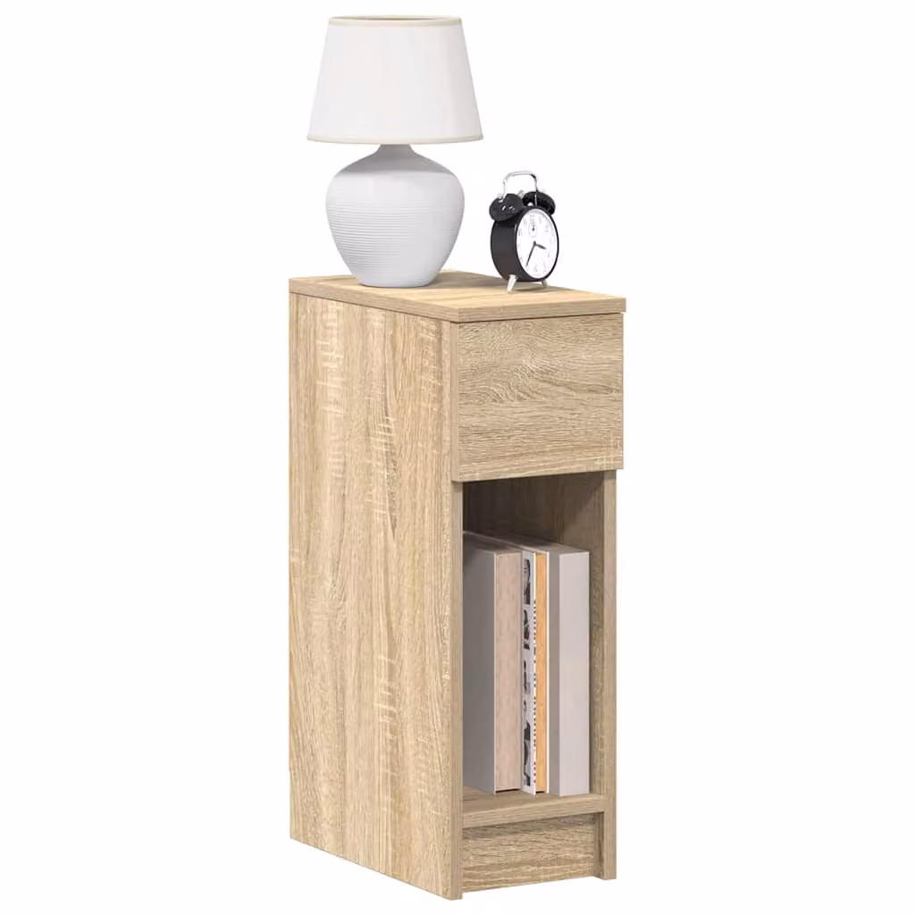 Comodino sospeso vidaXL moderno in MDF colore beige e marrone L: 20 cm, P: 36 cm, H: 60 cm