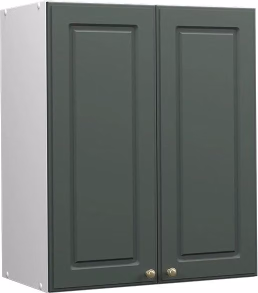 Pensile da cucina Vicco Fame-Line in stile country verde, oro e bianco con ante a battente L/P/H: 60 x 34,1 x 72 cm