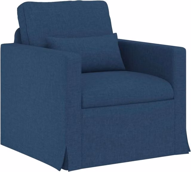 Divano | Divano da soggiorno | Sofa Blu 78 x 78 x 80 cm Tessuto