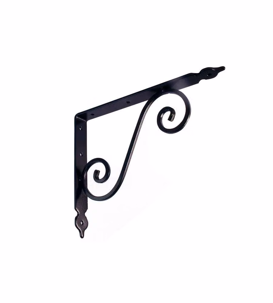 Reggimensola "Rustica elegante" - 150 x 200 mm. - nero martellato