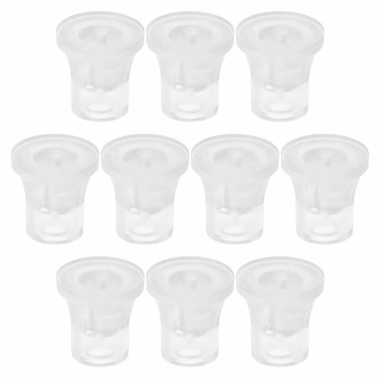 Set di viti in plastica da 10 pezzi, Trasparente