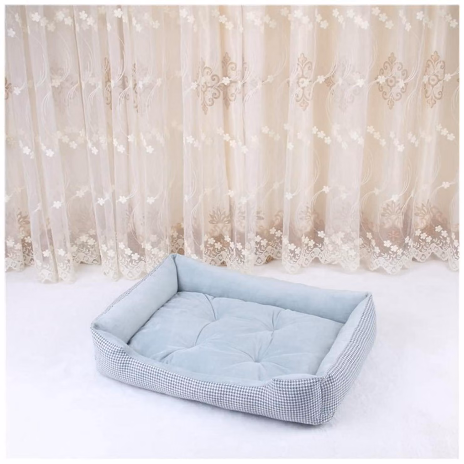 Cuccia per cani, lavabile, verde, taglia XL (80x58x15 cm), antiscivolo, confortevole