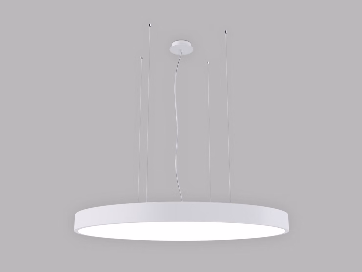 Apparecchio LED a sospensione MONO SLIM P-Z CRI90 dimmerabile, Variante: MONO SLIM P-Z, Ø 800 mm, 80 W, 5600 lm, bianco, 2CCT, DALI