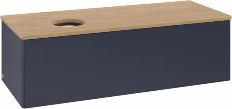 V&B Mobiletto senza struttura frontale, con illuminazione Antao 120x36x50cm, WBP hon. Oa, md bl. m Lac